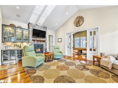 3967 Guest Road, Innisfil, ON - Indoor Photo Showing Living Room With Fireplace