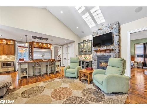 3967 Guest Road, Innisfil, ON - Indoor Photo Showing Living Room With Fireplace