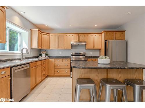 2994 Wasdell Falls Road, Washago, ON - Indoor Photo Showing Kitchen With Double Sink