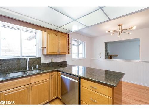 431 Innisfil Street, Barrie, ON - Indoor Photo Showing Kitchen With Double Sink