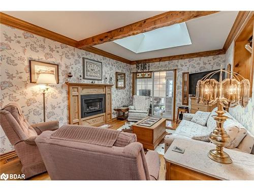 63 Nelson Street, Barrie, ON - Indoor Photo Showing Living Room With Fireplace