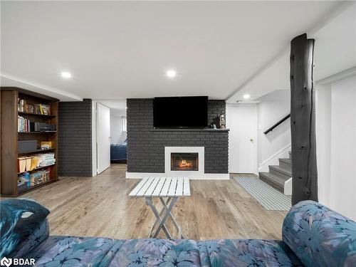 206 Mary Street, Orillia, ON - Indoor With Fireplace