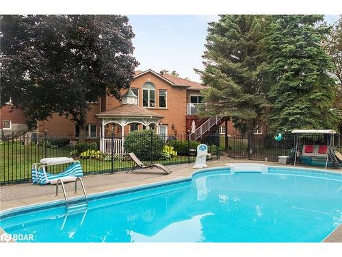 65 Barre Drive, Barrie, ON - Outdoor With In Ground Pool With Backyard