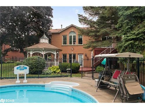 65 Barre Drive, Barrie, ON - Outdoor With In Ground Pool With Deck Patio Veranda With Backyard