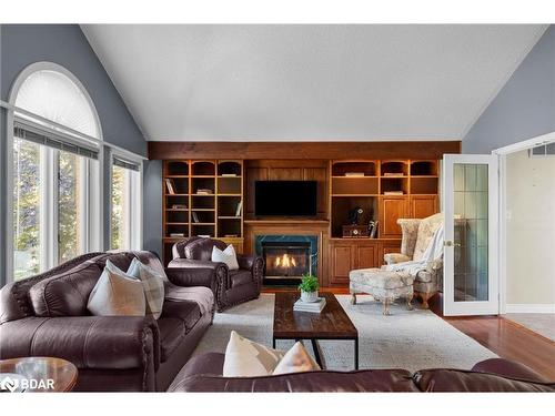 65 Barre Drive, Barrie, ON - Indoor Photo Showing Living Room With Fireplace