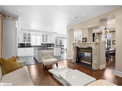 149 Glen Park Avenue, Toronto, ON - Indoor Photo Showing Living Room With Fireplace