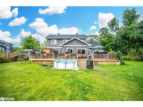 2638 Grand Tamarack Crescent, Severn, ON - Outdoor With Above Ground Pool With Deck Patio Veranda With Backyard