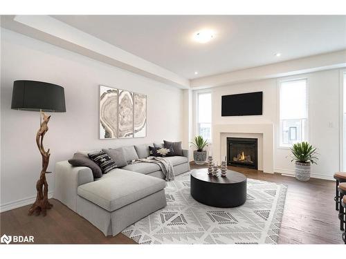 48 Mcbride Trail, Barrie, ON - Indoor Photo Showing Living Room With Fireplace