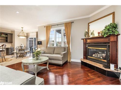 16 Deanna Drive, Wasaga Beach, ON - Indoor Photo Showing Living Room With Fireplace