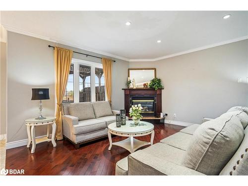 16 Deanna Drive, Wasaga Beach, ON - Indoor Photo Showing Living Room With Fireplace