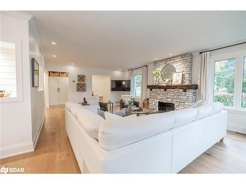 68 Dundonald Street, Barrie, ON - Indoor Photo Showing Living Room With Fireplace