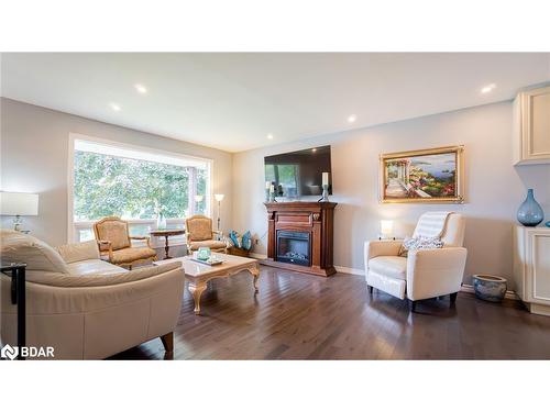 335 North Forest Crescent, Orillia, ON - Indoor Photo Showing Living Room With Fireplace