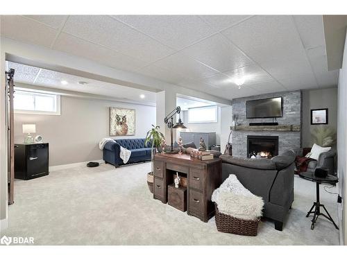 6394 Bluebird Street, Ramara, ON - Indoor With Fireplace