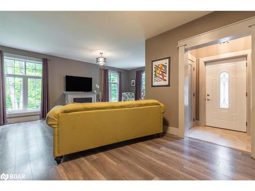 1147 Old Creamery Road, Severn, ON - Indoor Photo Showing Living Room With Fireplace