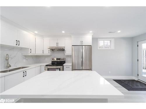 Bsmt-12 Jessica Drive, Barrie, ON - Indoor Photo Showing Kitchen With Double Sink