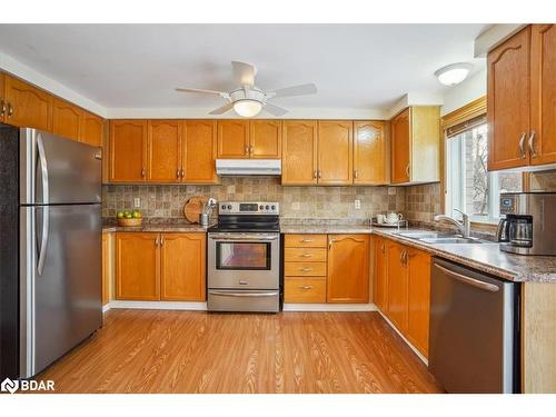 69 Irwin Drive, Barrie, ON - Indoor Photo Showing Kitchen With Stainless Steel Kitchen With Double Sink