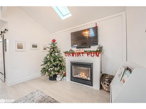 203 Southview Road, Barrie, ON - Indoor Photo Showing Living Room With Fireplace