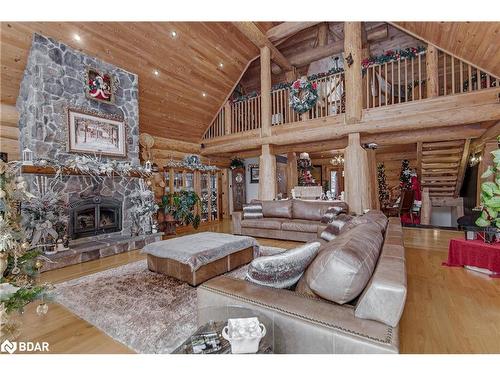 11 Nevis Ridge Drive, Oro-Medonte, ON - Indoor Photo Showing Living Room With Fireplace