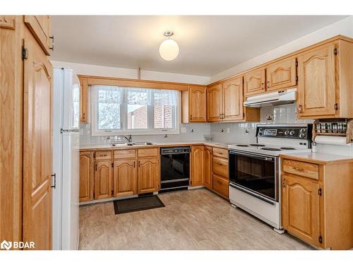 13 Davis Street, South River, ON - Indoor Photo Showing Kitchen With Double Sink