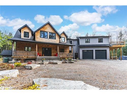 4057 Cambrian Road, Washago, ON - Outdoor With Deck Patio Veranda With Facade