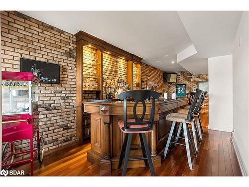 2240 South Orr Lake Road, Elmvale, ON - Indoor Photo Showing Dining Room With Fireplace