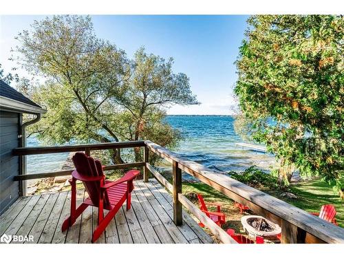 6568 Quarry Point Road, Ramara, ON - Outdoor With Body Of Water With Deck Patio Veranda With View