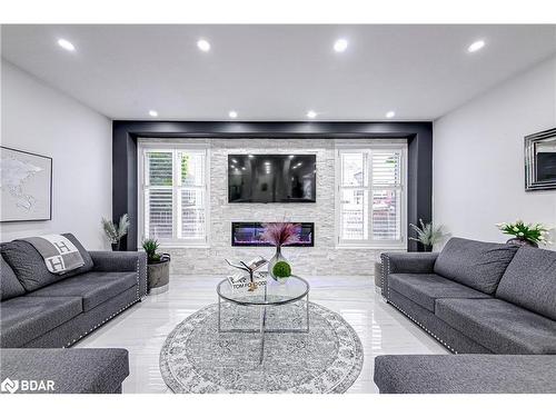 13 Auburn Court, Barrie, ON - Indoor Photo Showing Living Room With Fireplace