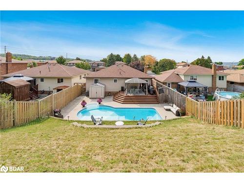 110 Chieftain Crescent, Barrie, ON - Outdoor With In Ground Pool With Deck Patio Veranda With Backyard With Exterior