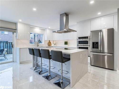 20 Sloan Drive, Milton, ON - Indoor Photo Showing Kitchen With Stainless Steel Kitchen With Upgraded Kitchen