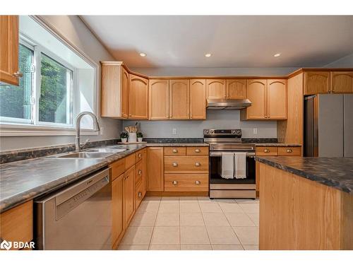 2994 Wasdell Falls Road, Washago, ON - Indoor Photo Showing Kitchen With Double Sink