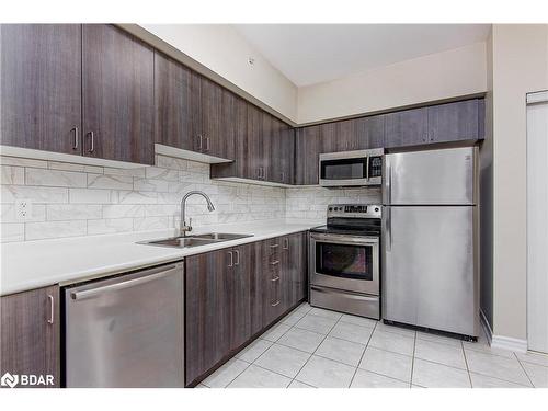 204-43 Ferndale Drive S, Barrie, ON - Indoor Photo Showing Kitchen With Stainless Steel Kitchen With Double Sink