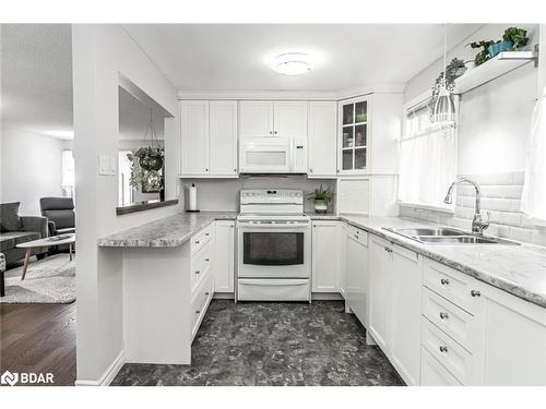 58 Laidlaw Drive, Barrie, ON - Indoor Photo Showing Kitchen With Double Sink