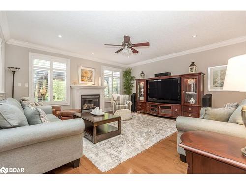 6 Orsi Court, Barrie, ON - Indoor Photo Showing Living Room With Fireplace