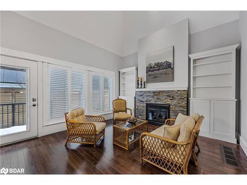 3-10 Invermara Court, Orillia, ON - Indoor Photo Showing Living Room With Fireplace