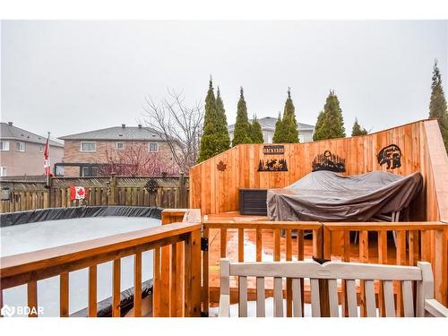 22 Emms Drive, Barrie, ON - Outdoor With Above Ground Pool With Deck Patio Veranda