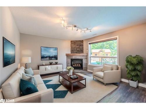 36 Glen Oak Court, Barrie, ON - Indoor Photo Showing Living Room With Fireplace