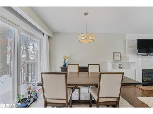 219 Steel Street, Barrie, ON - Indoor Photo Showing Dining Room With Fireplace