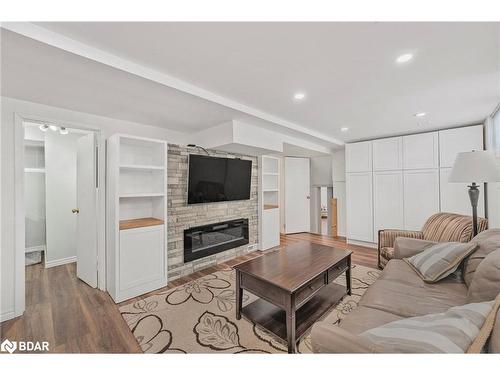 219 Steel Street, Barrie, ON - Indoor Photo Showing Living Room With Fireplace