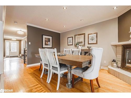 1431 Ravensmoor Crescent, Mississauga, ON - Indoor Photo Showing Dining Room With Fireplace