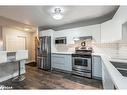 303-131 Clapperton Street, Barrie, ON  - Indoor Photo Showing Kitchen With Stainless Steel Kitchen With Double Sink With Upgraded Kitchen 