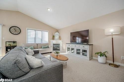 51 Copper Leaf Street, Kitchener, ON - Indoor Photo Showing Living Room With Fireplace