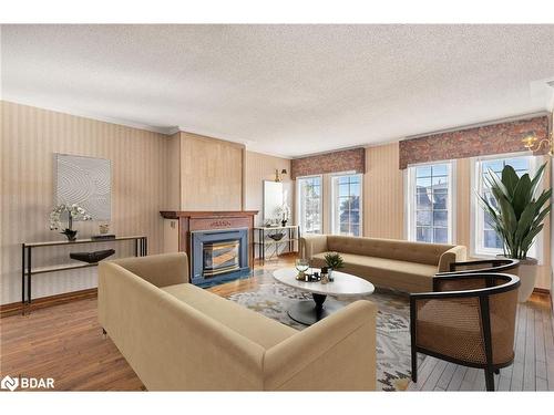 36 Kempenfelt Drive, Barrie, ON - Indoor Photo Showing Living Room With Fireplace