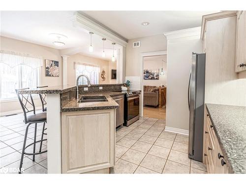 128 Wildwood Trail, Barrie, ON - Indoor Photo Showing Kitchen With Double Sink