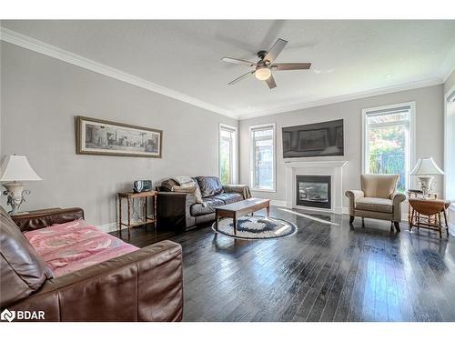 35 Royal Park Boulevard, Barrie, ON - Indoor Photo Showing Living Room With Fireplace