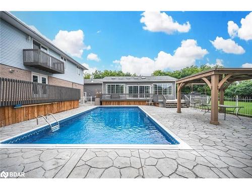 1923 10Th Line, Innisfil, ON - Outdoor With In Ground Pool With Deck Patio Veranda With Backyard