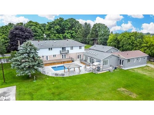 1923 10Th Line, Innisfil, ON - Outdoor With In Ground Pool With Deck Patio Veranda With Backyard