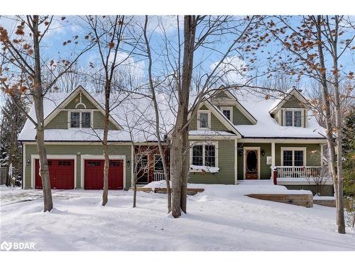 26 Paddy Dunn'S Circle, Springwater, ON - Outdoor With Deck Patio Veranda With Facade