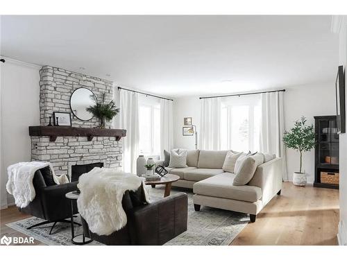 68 Dundonald Street, Barrie, ON - Indoor Photo Showing Living Room With Fireplace