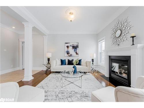 88 Edwards Drive, Barrie, ON - Indoor Photo Showing Living Room With Fireplace