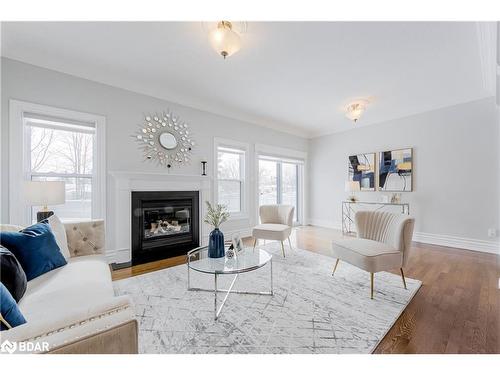 88 Edwards Drive, Barrie, ON - Indoor Photo Showing Living Room With Fireplace